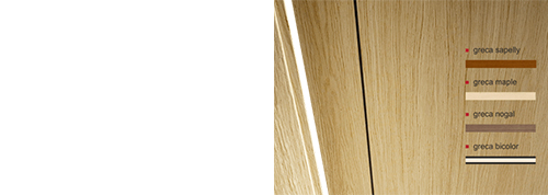 Detalle de la puerta premium design Grecada V