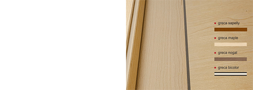 Detalle de la puerta premium design Grecada VH