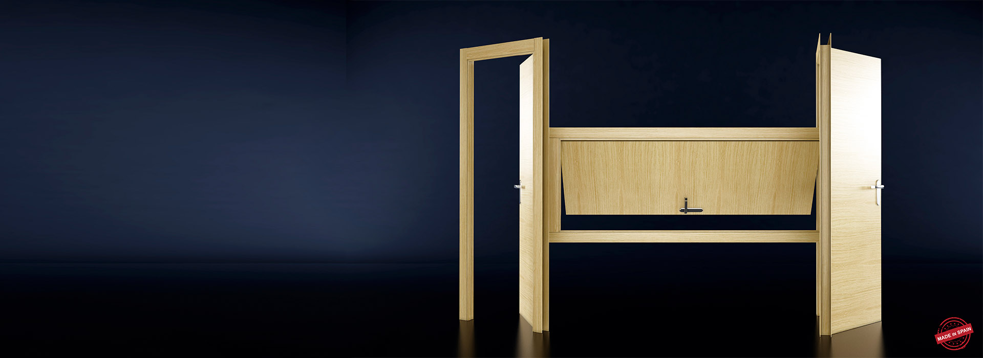 Escenario puerta Premier H de madera de calidad