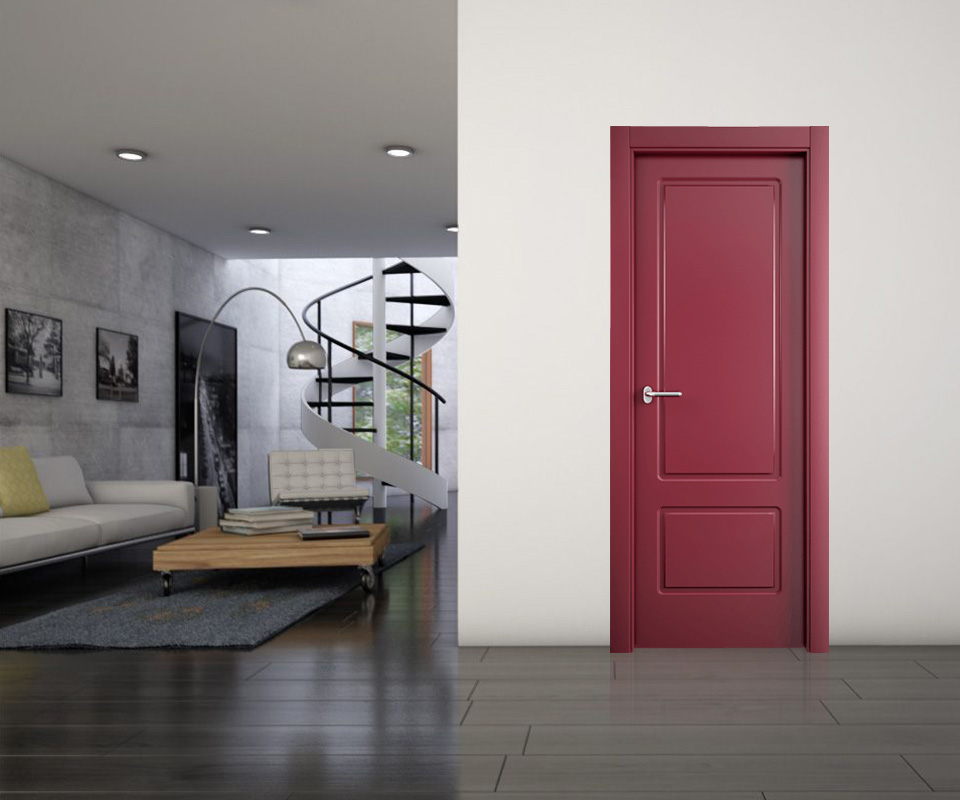 Puerta premium calssic Jeymalac Recta en una habitación