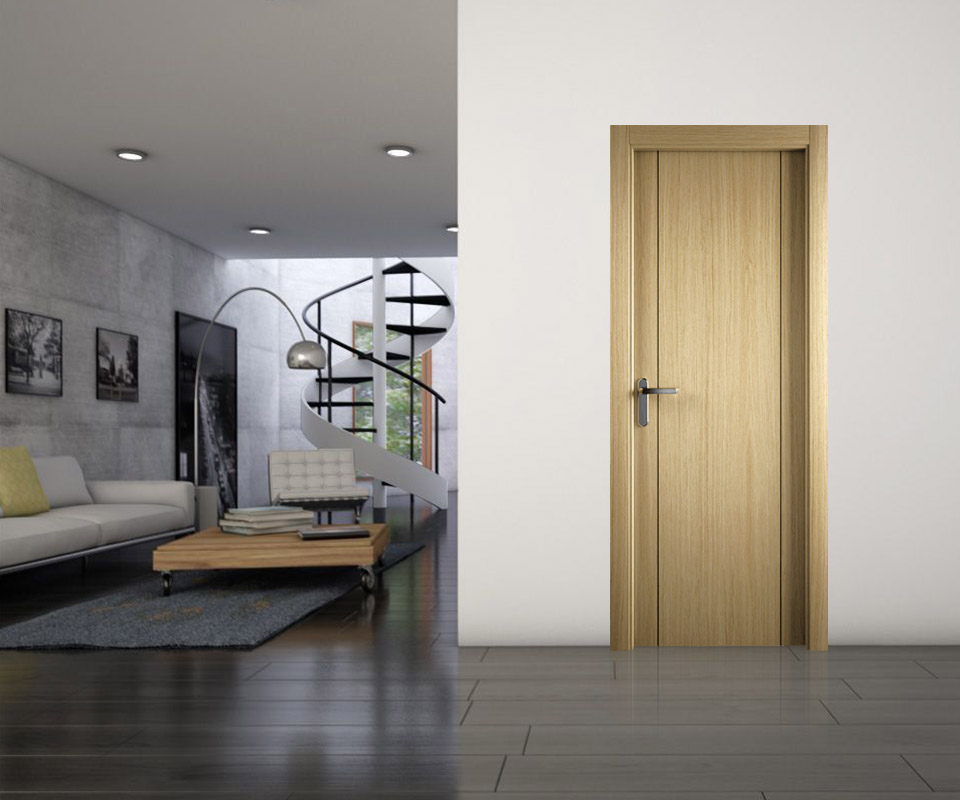 Puerta premium design de la Grecada V en una habitación