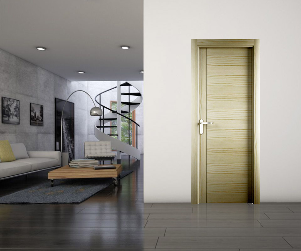 Puerta premium design de la Premier Assimmetrica en una habitación