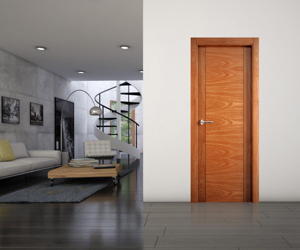 Puerta premium design de la Premier Kappa en una habitación
