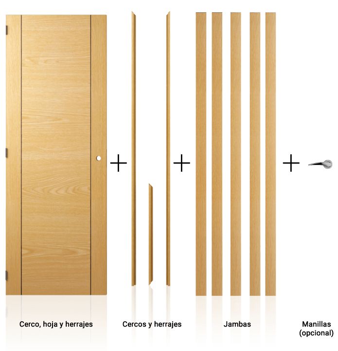 Estructura de puertas fabricadas en kit con menor coste Estructura de puertas fabricadas en kit con menor coste