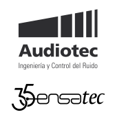 Logotipos de audiotec con control acústico para puertas técnicas Logotipos de audiotec con control acústico para puertas técnicas