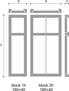 Medidas diferentes de armarios para puertas en block Medidas diferentes de armarios para puertas en block